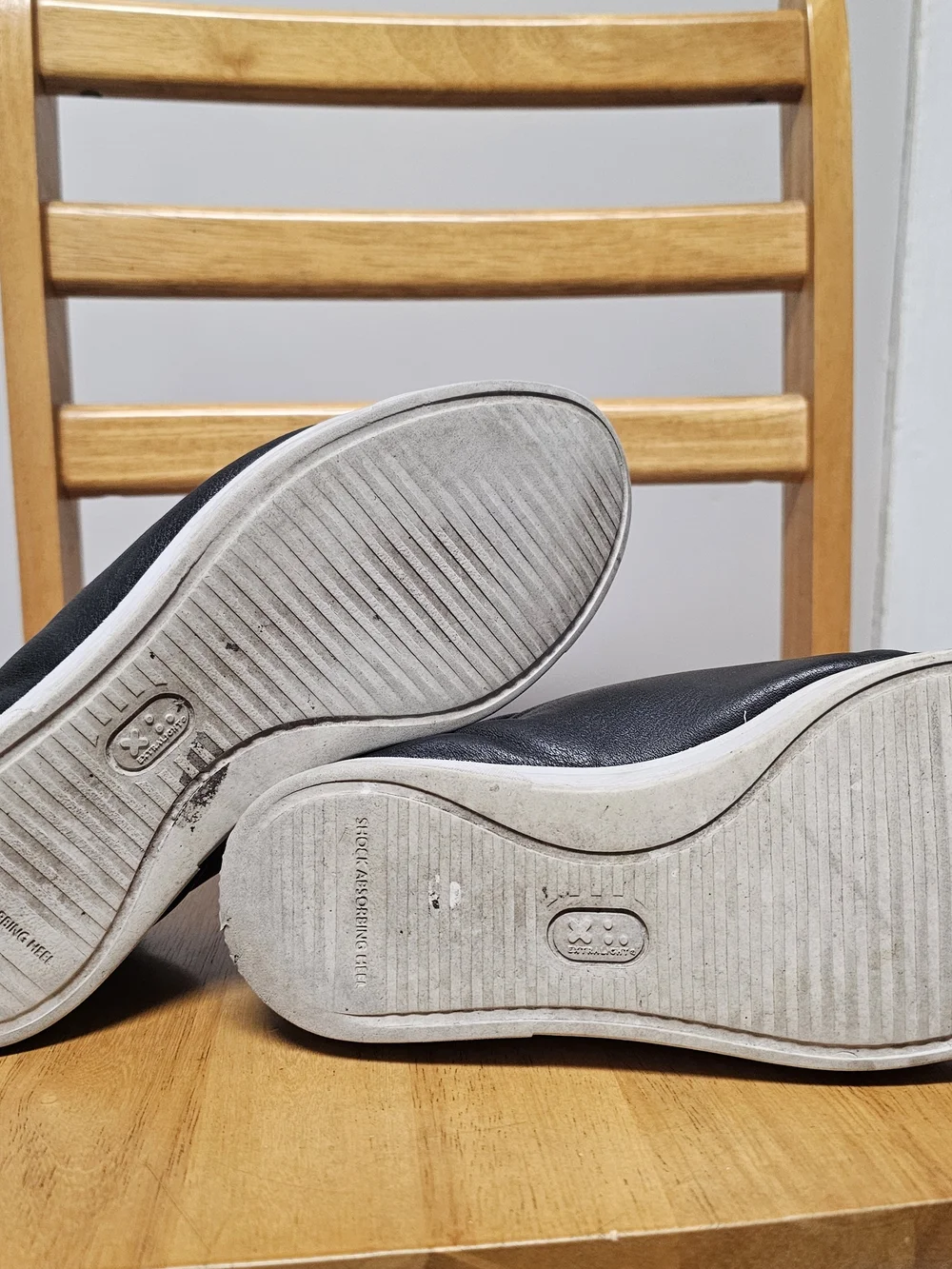 Women's Wide Fit Munro Jamie Zipper Lace-Up Slip On Sneakers Size 6.5WW Black